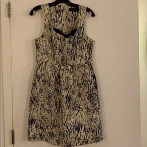 Black and White Geometric Dress